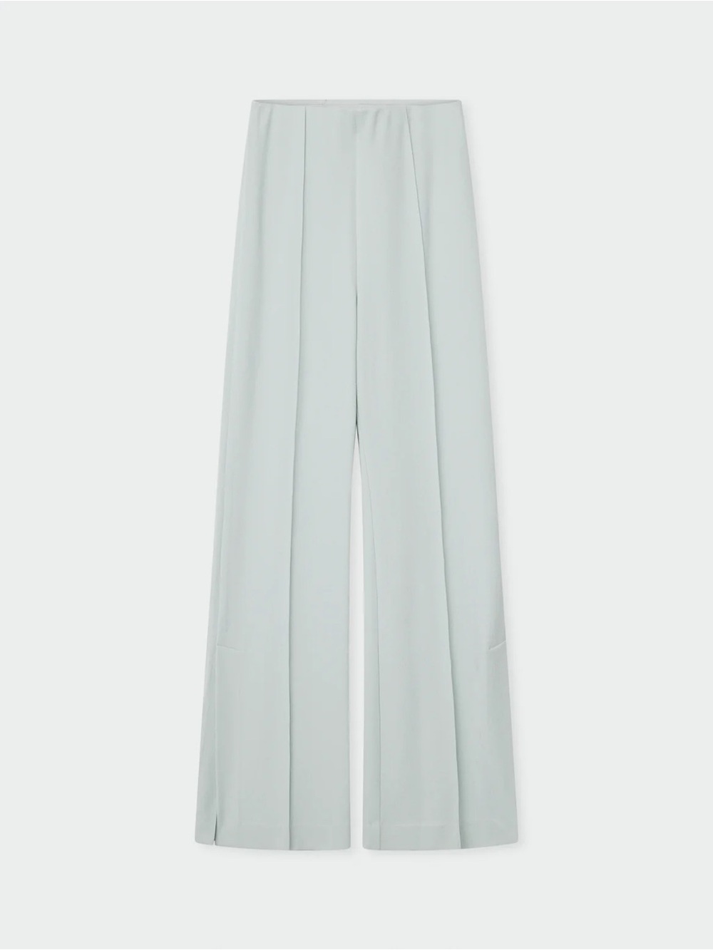 High-Rise Wide-Leg Pants in Pale Mint